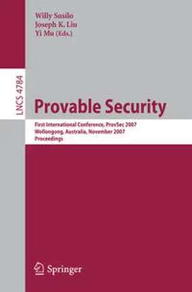 Susilo / Liu / Mu | Provable Security | E-Book | sack.de