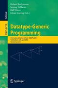 Backhouse / Jeuring / Gibbons |  Datatype-Generic Programming | Buch |  Sack Fachmedien