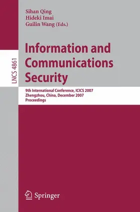 Imai / Wang | Information and Communications Security | Buch | 978-3-540-77047-3 | www.sack.de