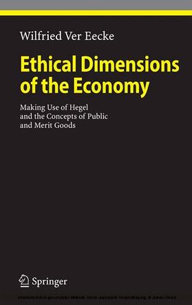Ver Eecke | Ethical Dimensions of the Economy | E-Book | sack.de
