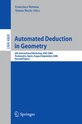 Botana / Recio | Automated Deduction in Geometry | E-Book | sack.de