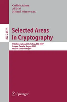 Adams / Miri / Wiener | Selected Areas in Cryptography | E-Book | sack.de
