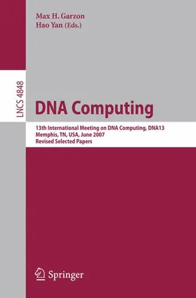 Yan / Garzon |  DNA Computing | Buch |  Sack Fachmedien