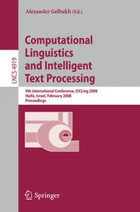 Gelbukh |  Computational Linguistics and Intelligent Text Processing | eBook | Sack Fachmedien