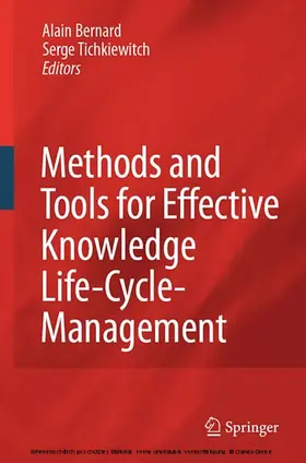 Bernard / Tichkiewitch | Methods and Tools for Effective Knowledge Life-Cycle-Management | E-Book | www.sack.de