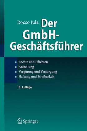 Jula |  Der GmbH-Geschäftsführer | eBook | Sack Fachmedien