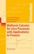 Di Nunno / Øksendal / Proske |  Malliavin Calculus for Lévy Processes with Applications to Finance | eBook | Sack Fachmedien