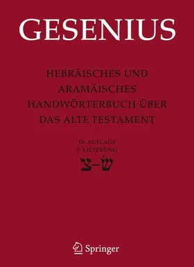 Gesenius / Donner / Meyer | Hebräisches und Aramäisches Handwörterbuch über das Alte Testament | Buch | 978-3-540-78599-6 | sack.de