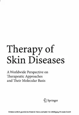 Krieg / Bickers / Miyachi |  Therapy of Skin Diseases | eBook | Sack Fachmedien