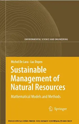 De Lara / Doyen |  Sustainable Management of Natural Resources | eBook | Sack Fachmedien