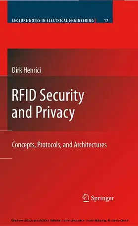 Henrici |  RFID Security and Privacy | eBook | Sack Fachmedien