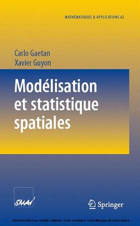 Gaetan / Guyon | Modélisation et statistique spatiales | E-Book | sack.de