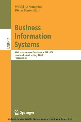 Abramowicz / Fensel | Business Information Systems | E-Book | sack.de
