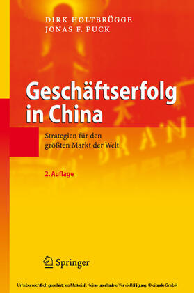 Holtbrügge / Puck | Geschäftserfolg in China | E-Book | sack.de