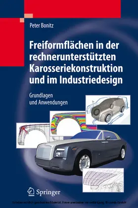 Bonitz | Freiformflächen in der rechnerunterstützten Karosseriekonstruktion und im Industriedesign | E-Book | www.sack.de