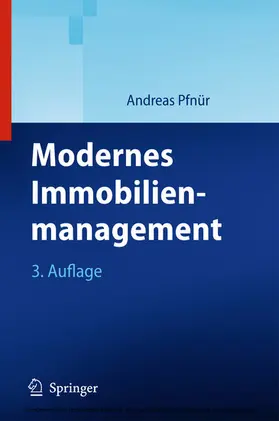 Pfnür | Modernes Immobilienmanagement | E-Book | www.sack.de