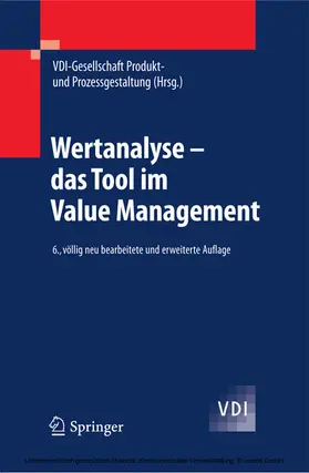 Wertanalyse - das Tool im Value Management | E-Book | www.sack.de
