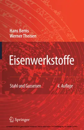 Berns / Theisen |  Eisenwerkstoffe - Stahl und Gusseisen | eBook | Sack Fachmedien