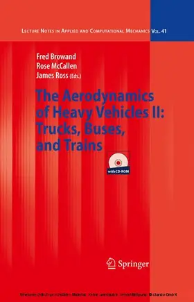 Browand / McCallen / Ross | The Aerodynamics of Heavy Vehicles II: Trucks, Buses, and Trains | E-Book | sack.de
