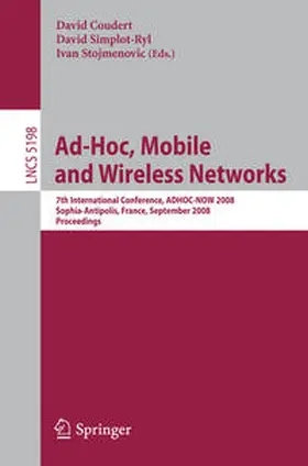 Coudert / Simplot-Ryl / Stojmenovic |  Ad-hoc, Mobile and Wireless Networks | eBook | Sack Fachmedien