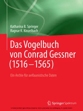 Springer / Kinzelbach | Das Vogelbuch von Conrad Gessner (1516-1565) | E-Book | sack.de