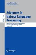 Nordström / Ranta |  Advances in Natural Language Processing | Buch |  Sack Fachmedien