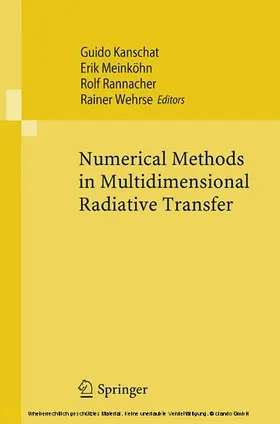 Kanschat / Meinköhn / Rannacher | Numerical Methods in Multidimensional Radiative Transfer | E-Book | sack.de