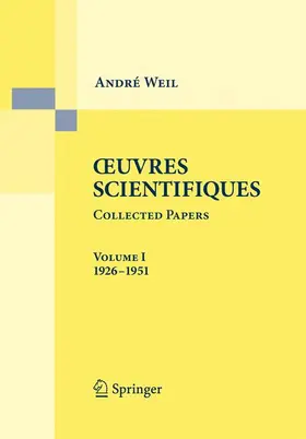 Weil |  Oeuvres Scientifiques - Collected Papers I | Buch |  Sack Fachmedien