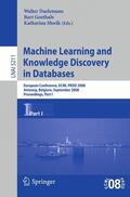 Daelemans / Goethals / Morik |  Machine Learning and Knowledge Discovery in Databases: ECML PKDD 2008 | Buch |  Sack Fachmedien