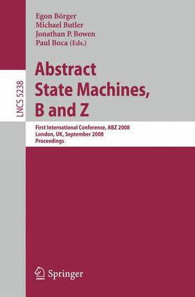 Börger / Boca / Butler | Abstract State Machines, B and Z | Buch | 978-3-540-87602-1 | sack.de