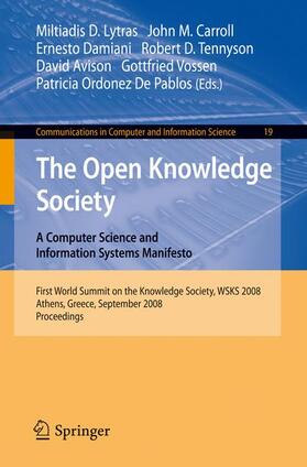 Lytras / Carroll / Damiani | The Open Knowledge Society | Buch | 978-3-540-87782-0 | sack.de