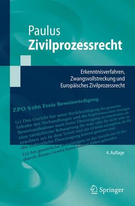 Paulus | Zivilprozessrecht | Buch | 978-3-540-88060-8 | sack.de