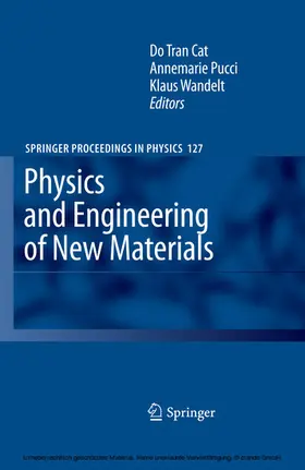 Cat / Pucci / Wandelt | Physics and Engineering of New Materials | E-Book | www.sack.de