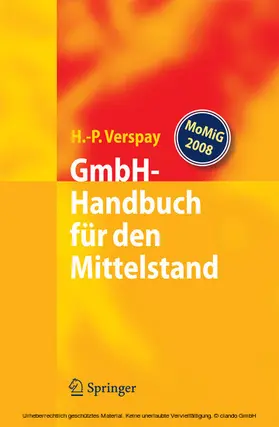 Verspay |  GmbH-Handbuch für den Mittelstand | eBook | Sack Fachmedien