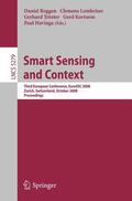 Roggen / Lombriser / Havinga |  Smart Sensing and Context | Buch |  Sack Fachmedien