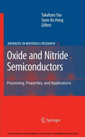 Yao / Hasegawa / Hong |  Oxide and Nitride Semiconductors | eBook | Sack Fachmedien