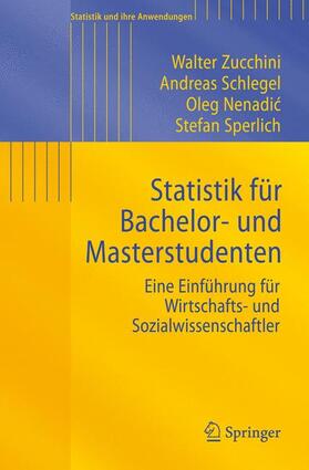 Zucchini / Sperlich / Schlegel |  Statistik für Bachelor- und Masterstudenten | Buch |  Sack Fachmedien