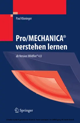Kloninger |  Pro/MECHANICA® verstehen lernen | eBook | Sack Fachmedien