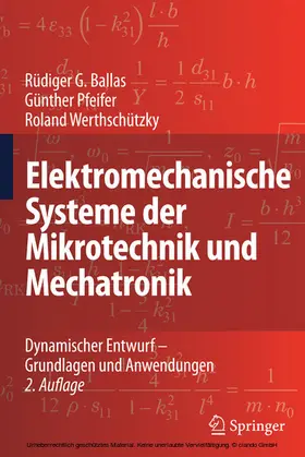 Ballas / Pfeifer / Werthschützky |  Elektromechanische Systeme der Mikrotechnik und Mechatronik | eBook | Sack Fachmedien