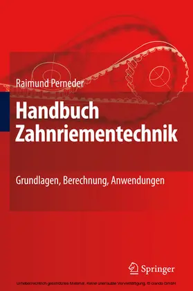 Perneder | Handbuch Zahnriementechnik | E-Book | www.sack.de