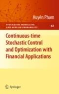 Pham |  Continuous-time Stochastic Control and Optimization with Financial Applications | eBook | Sack Fachmedien