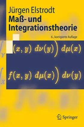 Elstrodt |  Maß- und Integrationstheorie | eBook | Sack Fachmedien