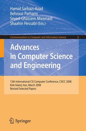 Sarbazi-Azad / Hessabi / Parhami | Advances in Computer Science and Engineering | Buch | 978-3-540-89984-6 | sack.de