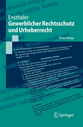 Ensthaler | Gewerblicher Rechtsschutz und Urheberrecht | E-Book | sack.de