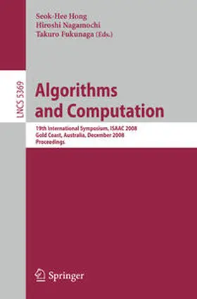 Hong / Nagamochi / Fukunaga | Algorithms and Computation | E-Book | sack.de