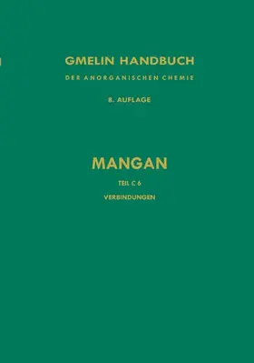  Verbindungen des Mangans mit Schwefel, Selen und Tellur | Buch |  Sack Fachmedien