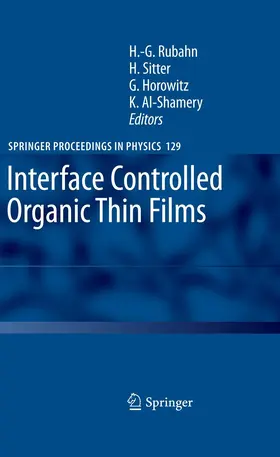 Rubahn / Al-Shamery / Sitter | Interface Controlled Organic Thin Films | E-Book | www.sack.de
