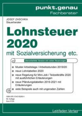 Josef | Lohnsteuer 2020 | Buch | 978-3-543-03200-4 | sack.de