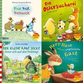 Jakobs / Berner / Moost |  Maxi-Pixi-Serie Nr. 69: 4er Bundle: Frühlingszeit bei Maxi Pixi | Buch |  Sack Fachmedien