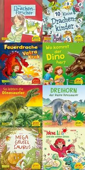 diverse | WWS Pixi-Box 279: Dinos und Drachen bei Pixi | Buch | 978-3-551-04399-3 | www.sack.de